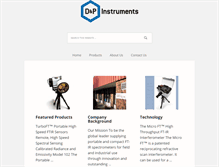 Tablet Screenshot of dpinstruments.com